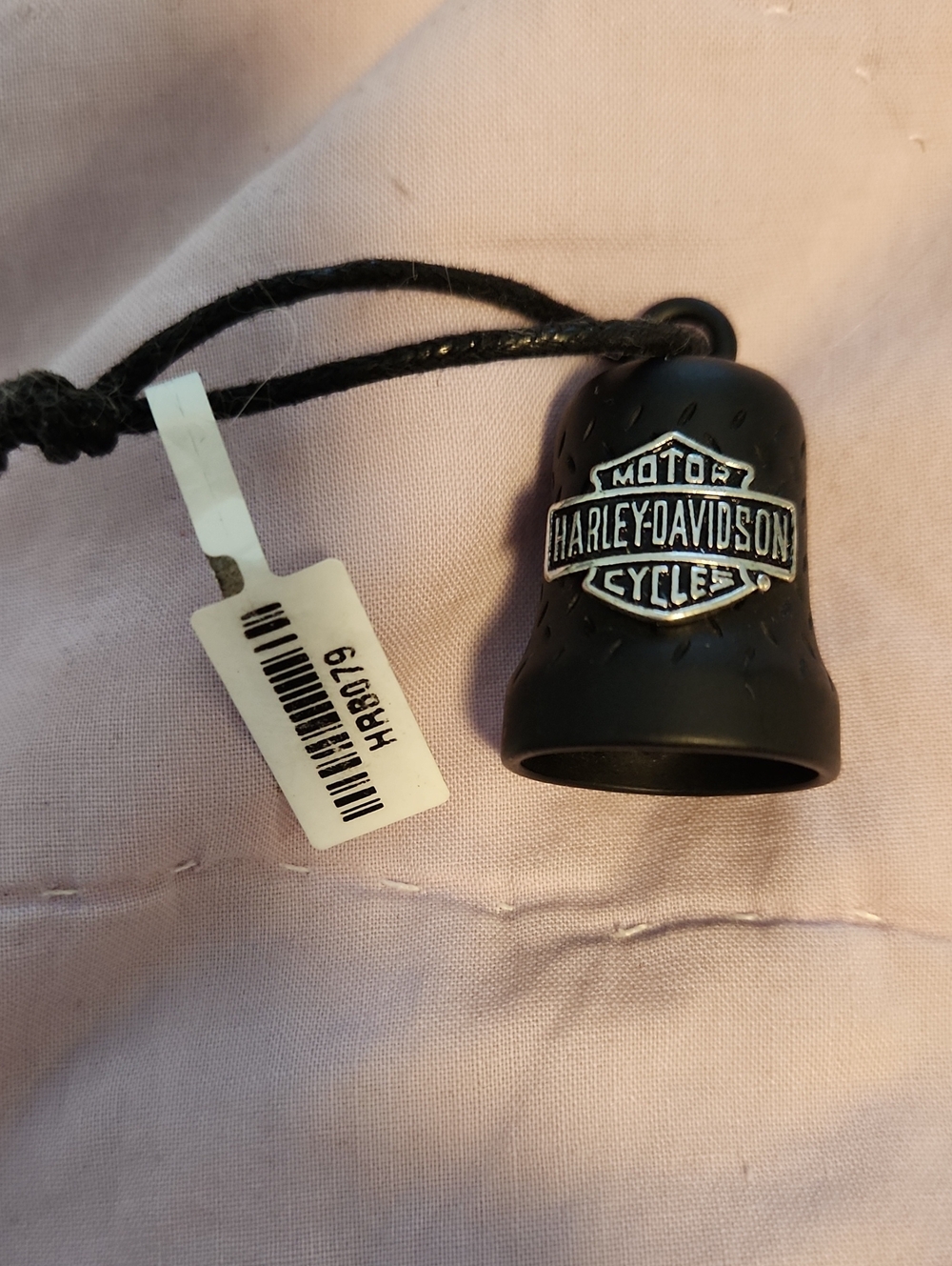 Harley-Davidson Black and Silver Logo Bell